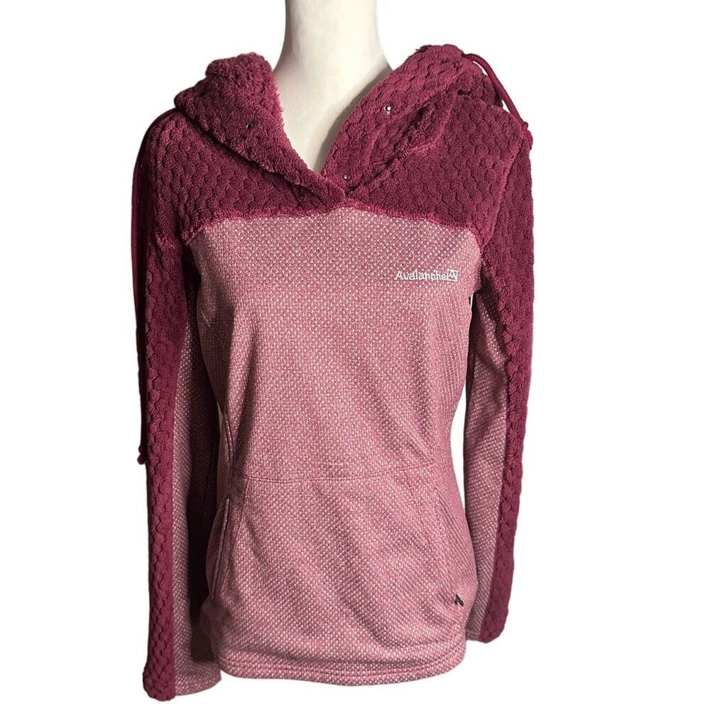 Avalanche Pull Over Hooded Purple Medium